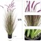 Artificial 5ft 2-Pack Horsetail Reed Grass, 59in Tall Artificial Indoor Outdoor Fake Grass Plant, Home Office Décor Artificial Plants in Pot Faux Plant Greenery, Wedding Decor, Purple